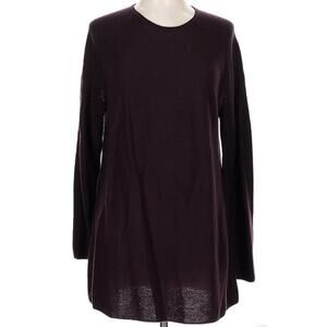J Jill Sweater Womens L Petite Burgundy 100% Merino Wool Tunic NWT Cozy Winter